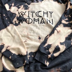 Witchy Women bleached sweatshirt